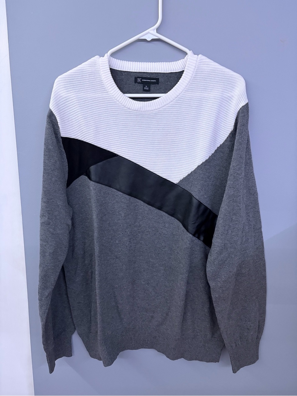 Inc International Concepts Men's Colorblock Crewneck Sweater